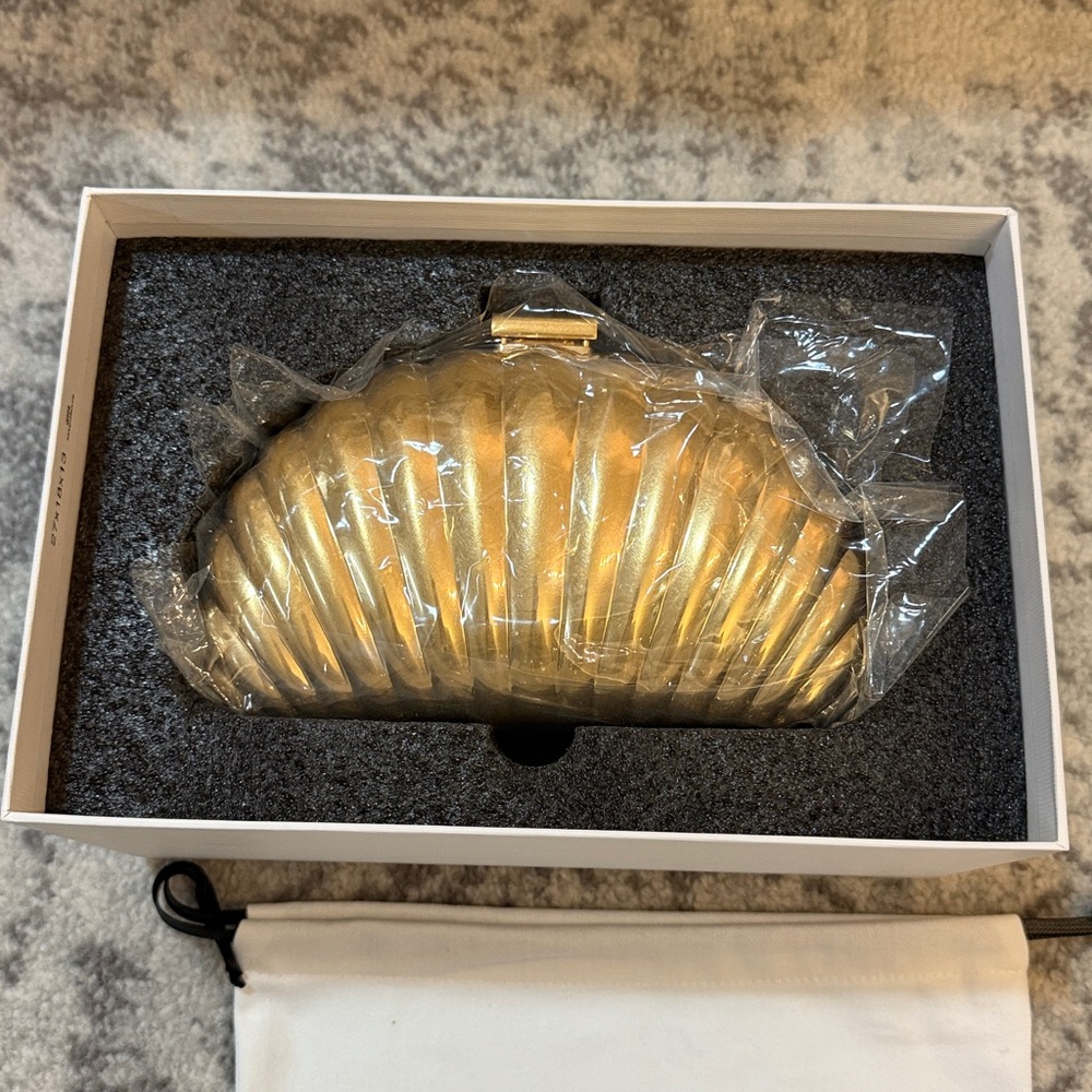 SIMKHAI Gold Shell Clutch - Picture 7 of 7